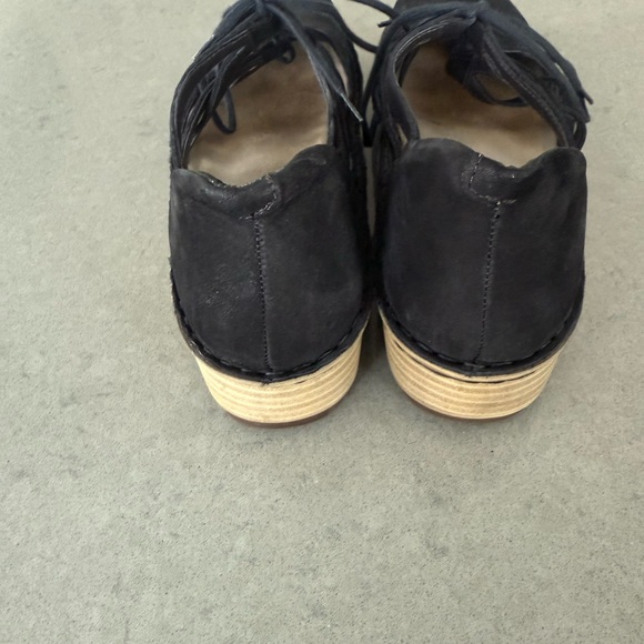 Naot Women's Black Suede Calathea Wedge Size 39/8 - Picture 5 of 10